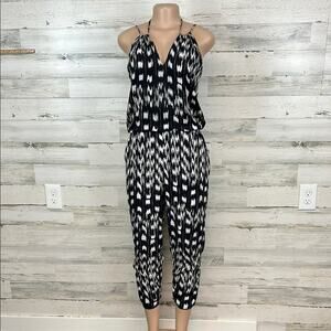 Parker Silk Abstract Print Jumpsuit Women’s Size Small